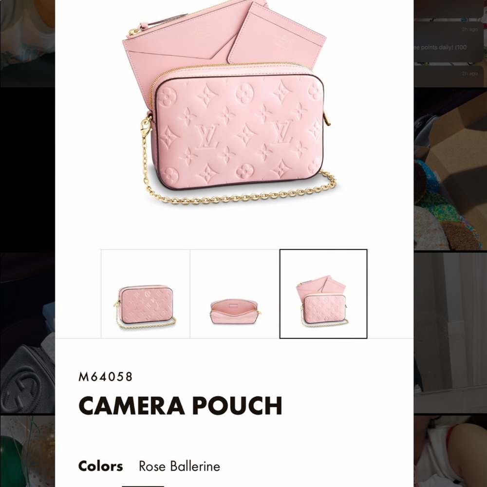 Louis Vuitton Rose Camera Bag